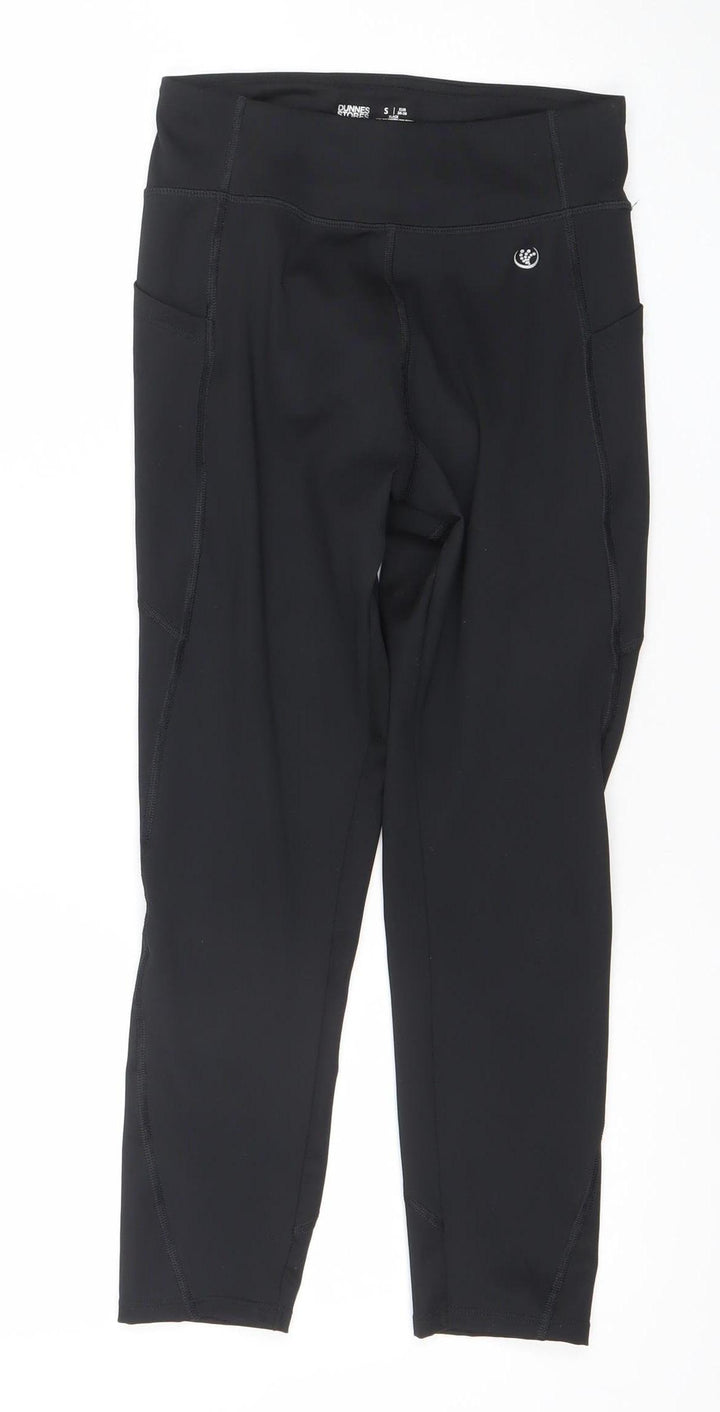 Dunnes Stores Women's Black Capri Leggings Size S Activewear