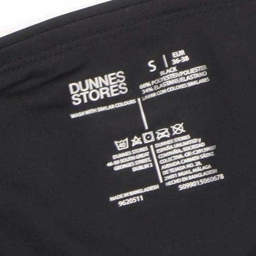 Dunnes Stores Women's Black Capri Leggings Size S Activewear