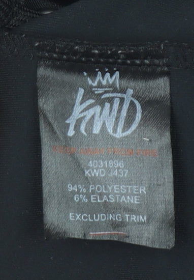 KWD Boys Black Blue Camouflage Full Zip Hoodie 14-15 Years Polyester Blend