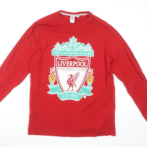 Liverpool FC Red Long Sleeve Cotton Men's Pyjama Top Size S