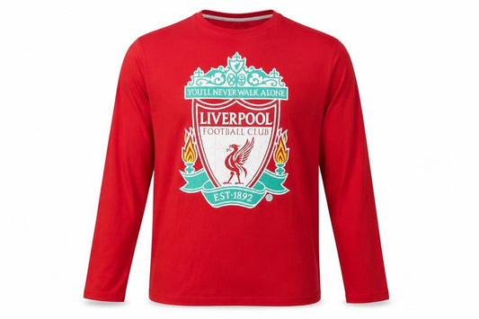 Liverpool FC Red Long Sleeve Cotton Men's Pyjama Top Size S