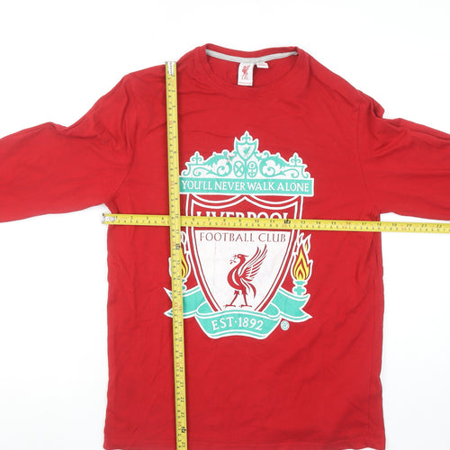 Liverpool FC Red Long Sleeve Cotton Men's Pyjama Top Size S