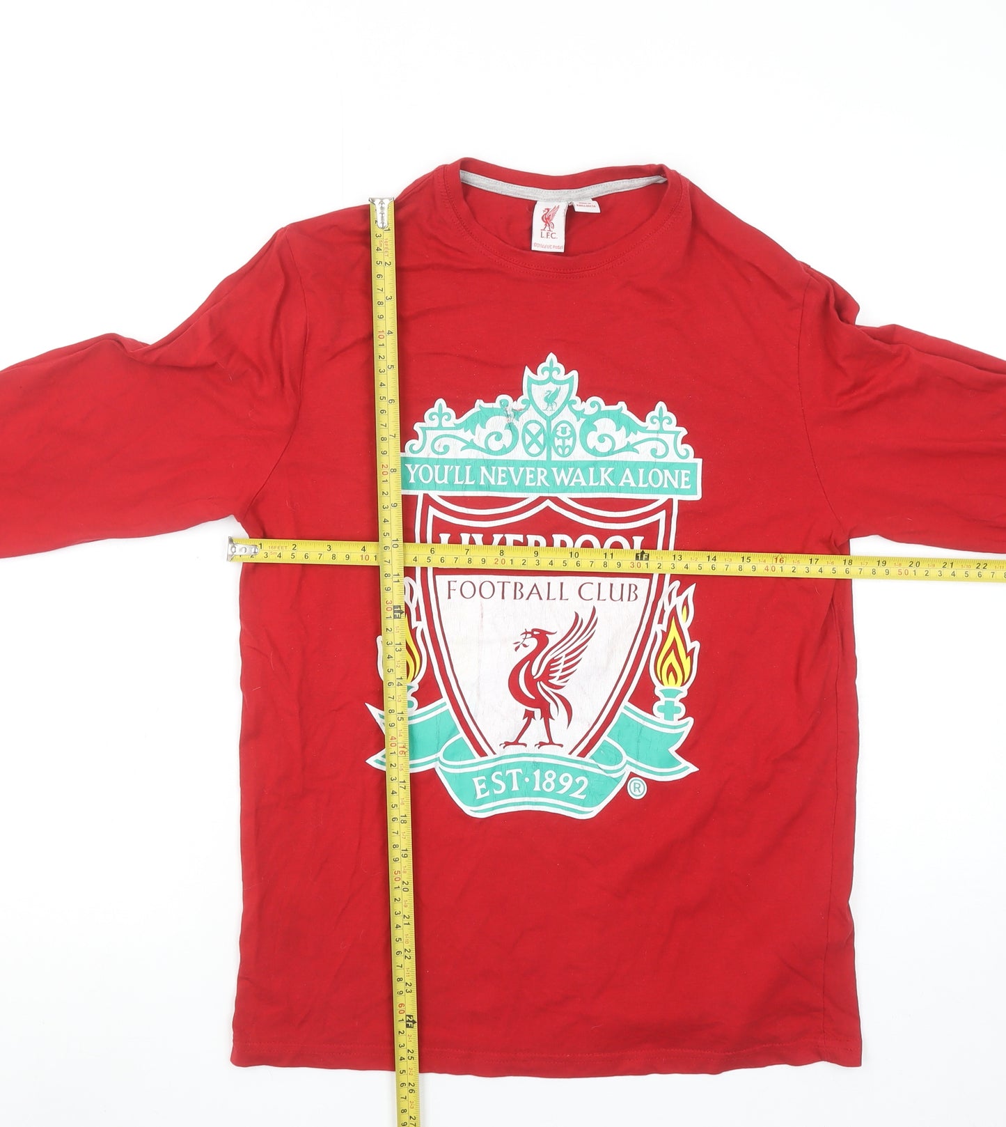 Liverpool FC Red Long Sleeve Cotton Men's Pyjama Top Size S