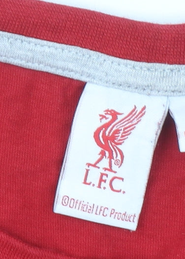 Liverpool FC Red Long Sleeve Cotton Men's Pyjama Top Size S