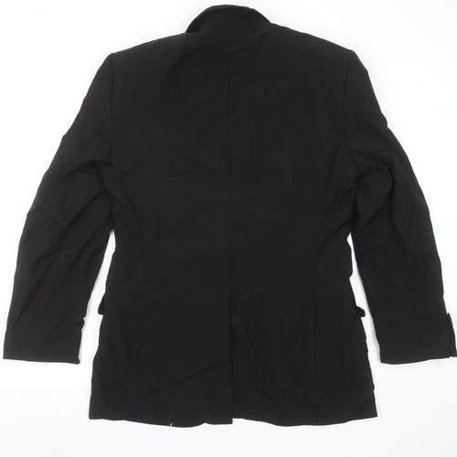 Hugo Boss Men's Black Wool Classic Blazer Jacket Size 38 Regular