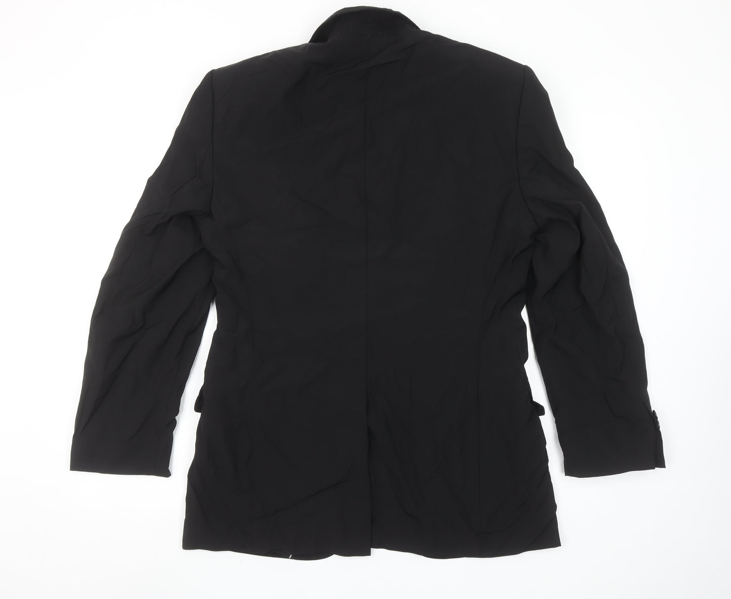 Hugo Boss Men's Black Wool Classic Blazer Jacket Size 38 Regular