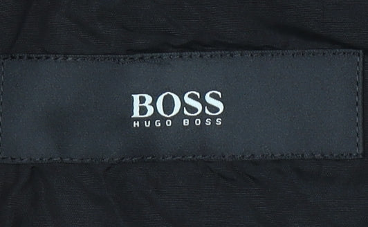 Hugo Boss Men's Black Wool Classic Blazer Jacket Size 38 Regular