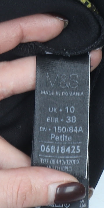 Marks and Spencer Women's Multicoloured Petite Size 10 Sheath Dress