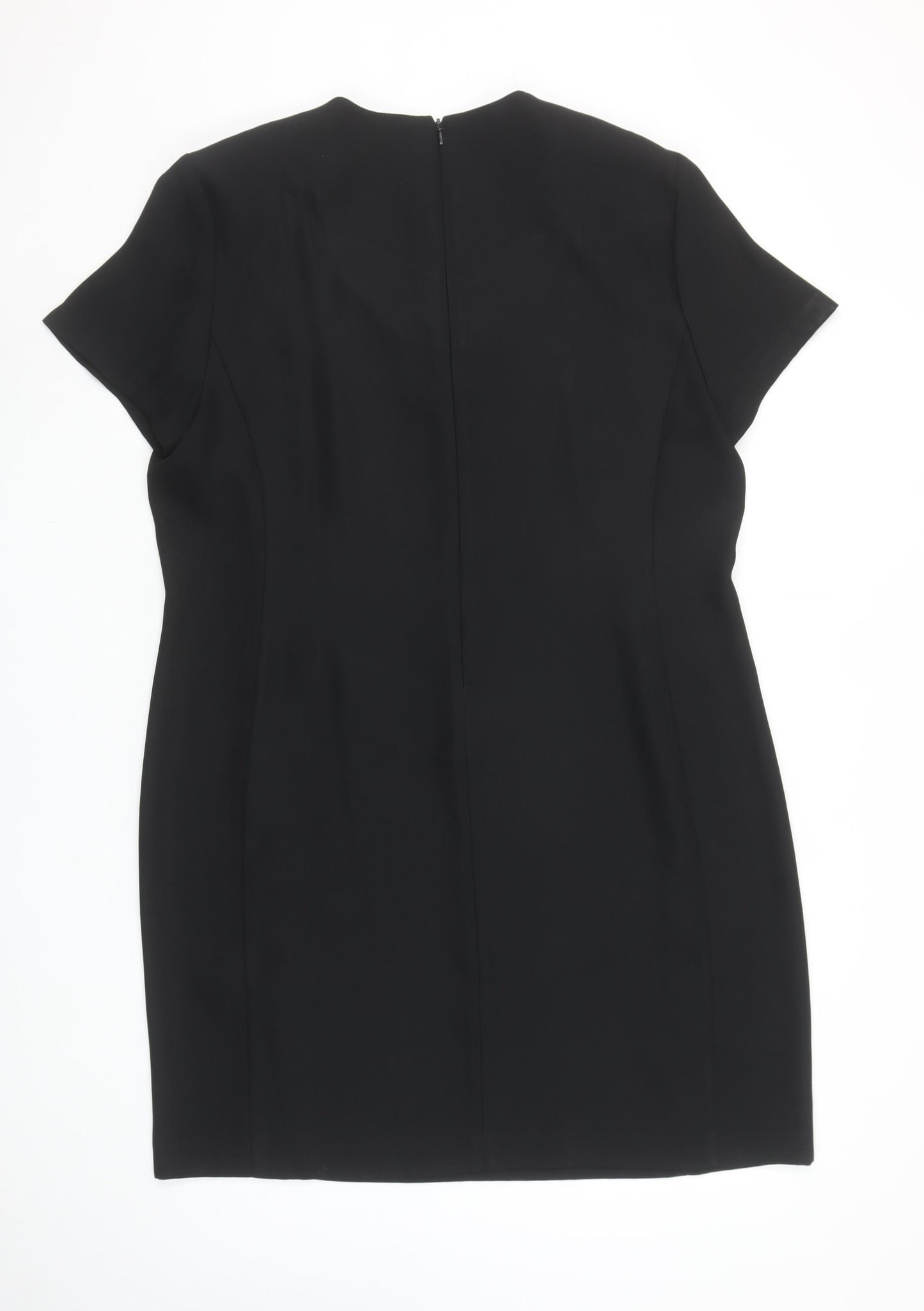 Opera Richards Women's Black Size 18 Sheath Knee Length Dress