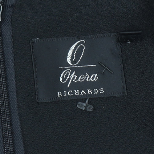 Opera Richards Women's Black Size 18 Sheath Knee Length Dress