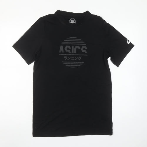 ASICS Men's Black Medium Running Graphic T-Shirt