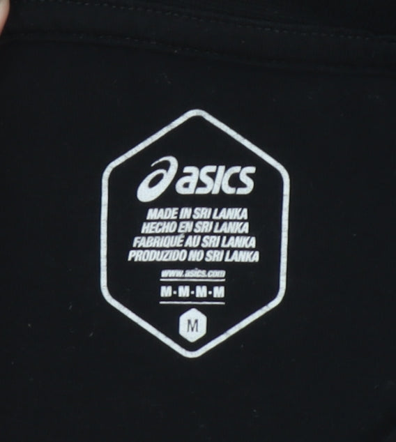 ASICS Men's Black Medium Running Graphic T-Shirt