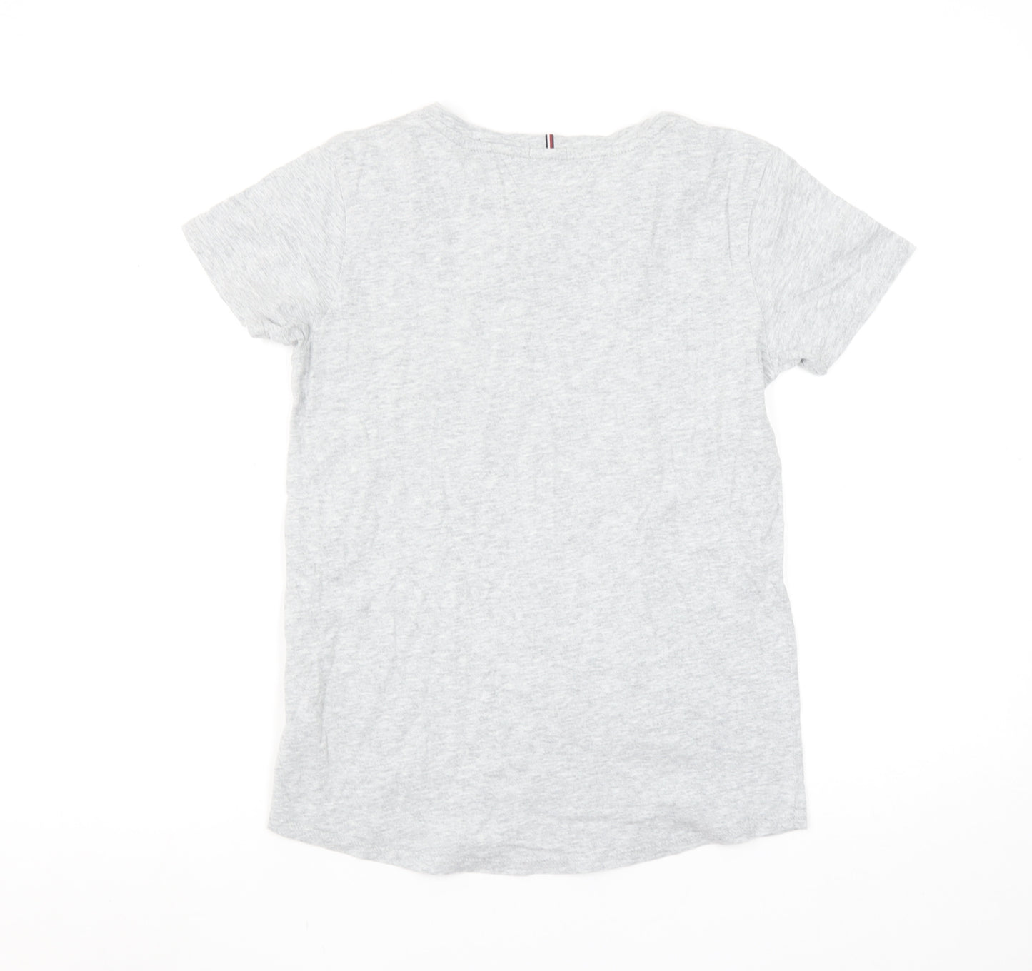 Tommy Hilfiger Men's Grey Organic Cotton Logo T-Shirt L