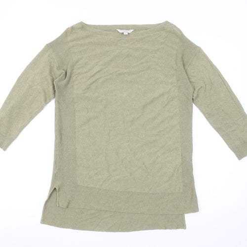 Monsoon Women’s Beige Linen Blend Tunic Jumper Size S