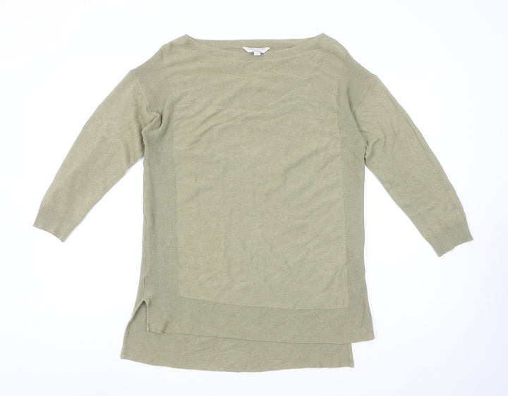 Monsoon Women’s Beige Linen Blend Tunic Jumper Size S