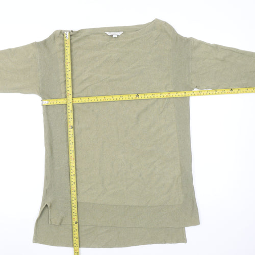 Monsoon Women’s Beige Linen Blend Tunic Jumper Size S