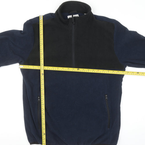 Jack & Jones Men’s Blue Fleece 1/2 Zip Pullover Sweatshirt L