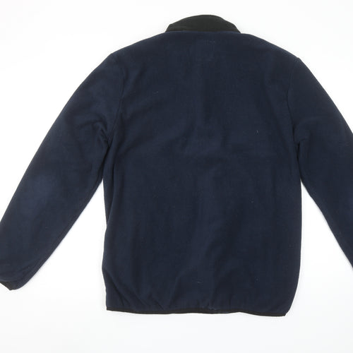 Jack & Jones Men’s Blue Fleece 1/2 Zip Pullover Sweatshirt L