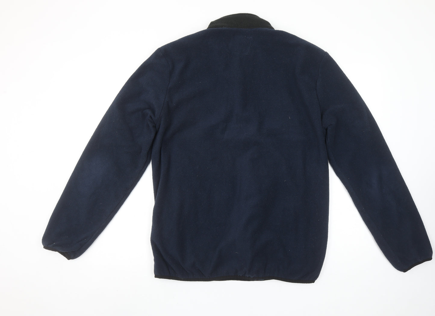 Jack & Jones Men’s Blue Fleece 1/2 Zip Pullover Sweatshirt L