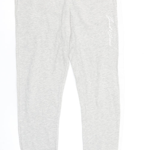 Jack & Jones Mens Grey Jogger Trousers Medium Regular Fit