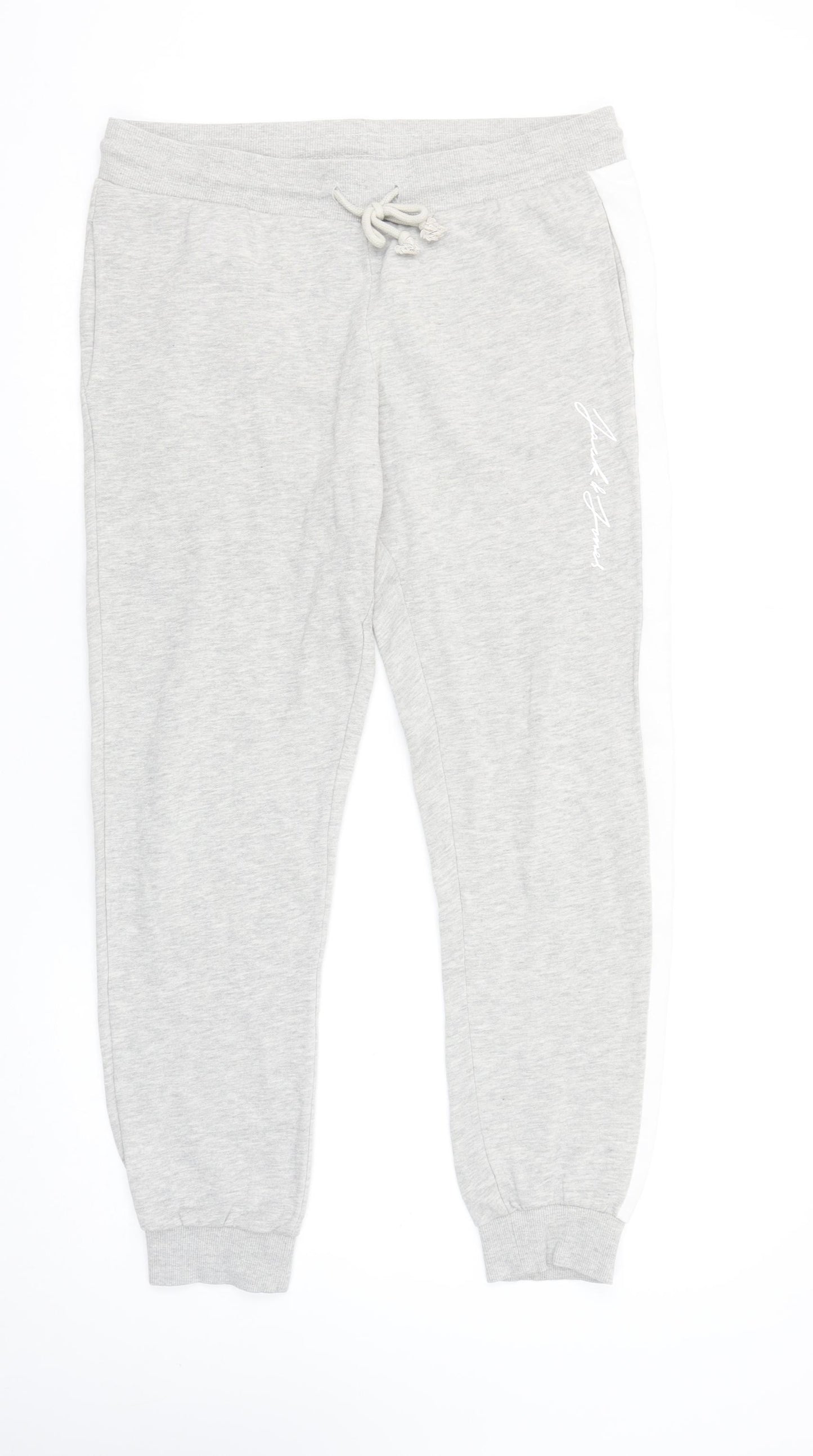 Jack & Jones Mens Grey Jogger Trousers Medium Regular Fit
