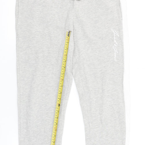 Jack & Jones Mens Grey Jogger Trousers Medium Regular Fit