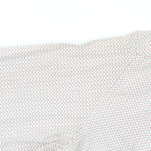6th Sense Men's Beige Patterned Long Sleeve Cotton Button-Up Shirt L