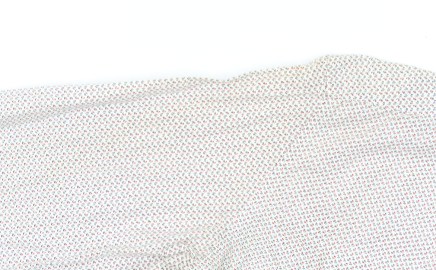 6th Sense Men's Beige Patterned Long Sleeve Cotton Button-Up Shirt L