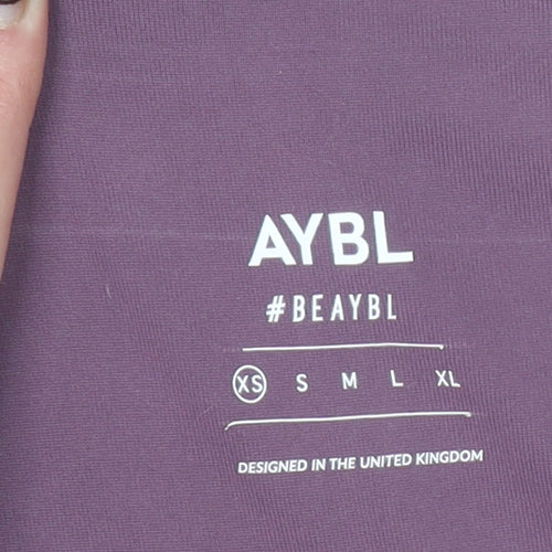 AYBL Womens Purple XS High Waist Seamless Leggings Gym & Training