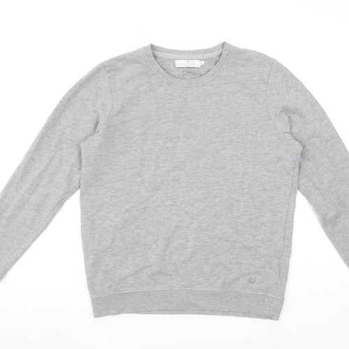 Our Essential Woman Grey Crew Neck Long Sleeve Sweatshirt M