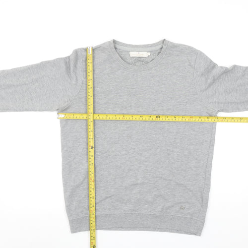 Our Essential Woman Grey Crew Neck Long Sleeve Sweatshirt M