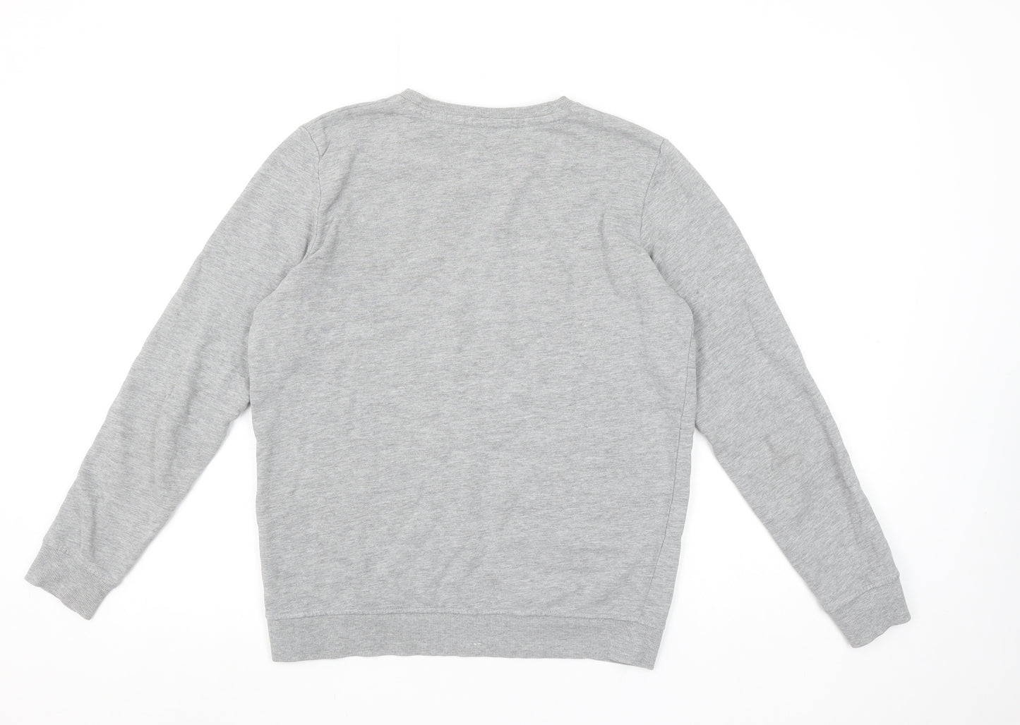 Our Essential Woman Grey Crew Neck Long Sleeve Sweatshirt M