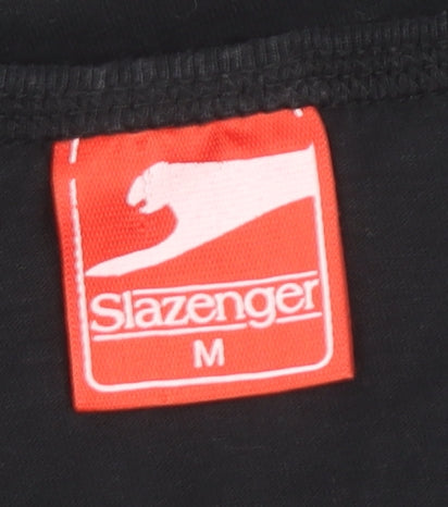 Slazenger Men’s Black Cotton Tank Top M Athletic Gym Vest