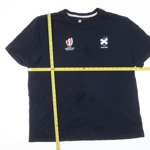 Rugby World Cup 2023 Scotland Navy Cotton Men's 2XL T-Shirt