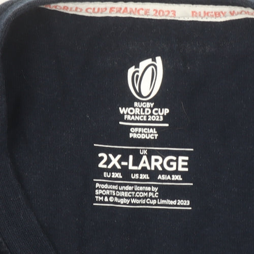 Rugby World Cup 2023 Scotland Navy Cotton Men's 2XL T-Shirt