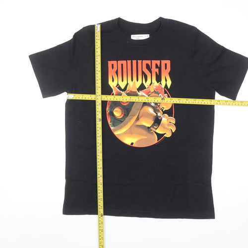 Abercrombie Kids Boys Black Bowser Graphic T-Shirt 15-16 Years