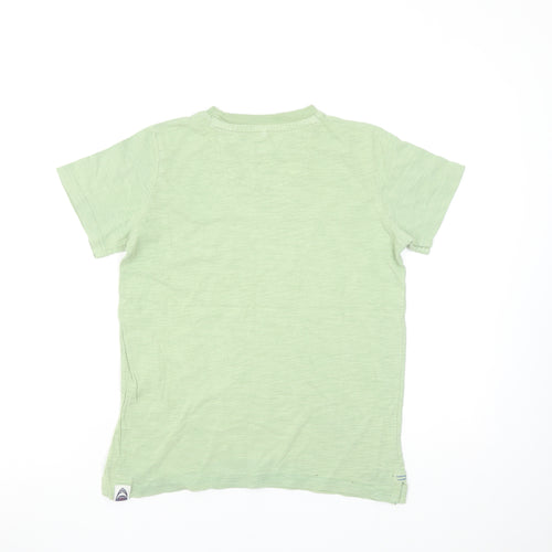 FatFace Boys Green Cotton Short Sleeve Basic T-Shirt 10-11 Years