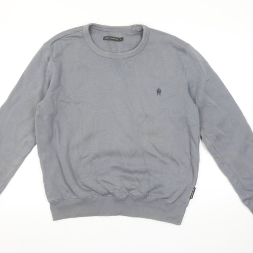 French Connection Men's Grey Crew Neck Sweatshirt Medium