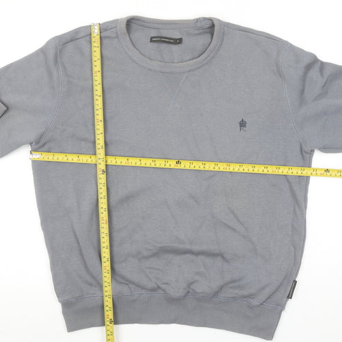 French Connection Men's Grey Crew Neck Sweatshirt Medium