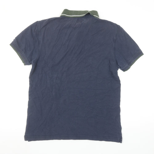 Levi’s Men’s Blue Cotton Polo Shirt Size S Short Sleeve Casual Top