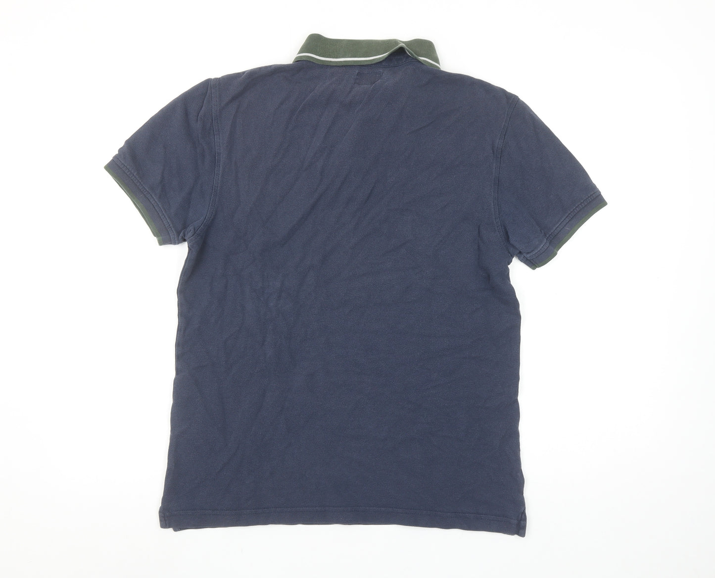 Levi’s Men’s Blue Cotton Polo Shirt Size S Short Sleeve Casual Top