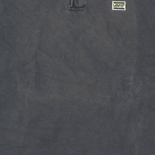 Levi’s Men’s Blue Cotton Polo Shirt Size S Short Sleeve Casual Top