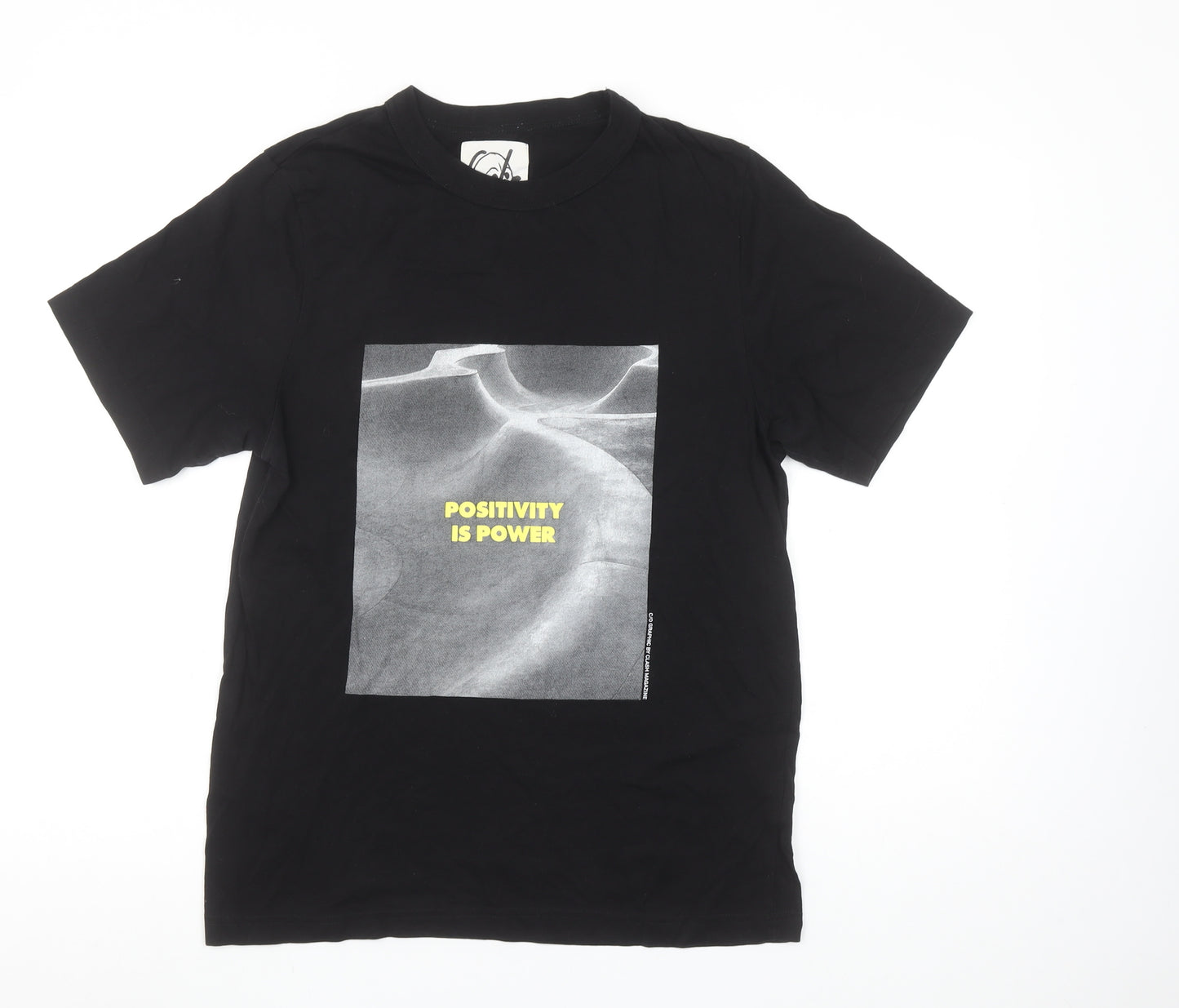 Surf Black Men's Graphic T-Shirt Size S Positivity Is Power Cotton