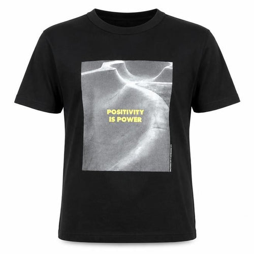 Surf Black Men's Graphic T-Shirt Size S Positivity Is Power Cotton