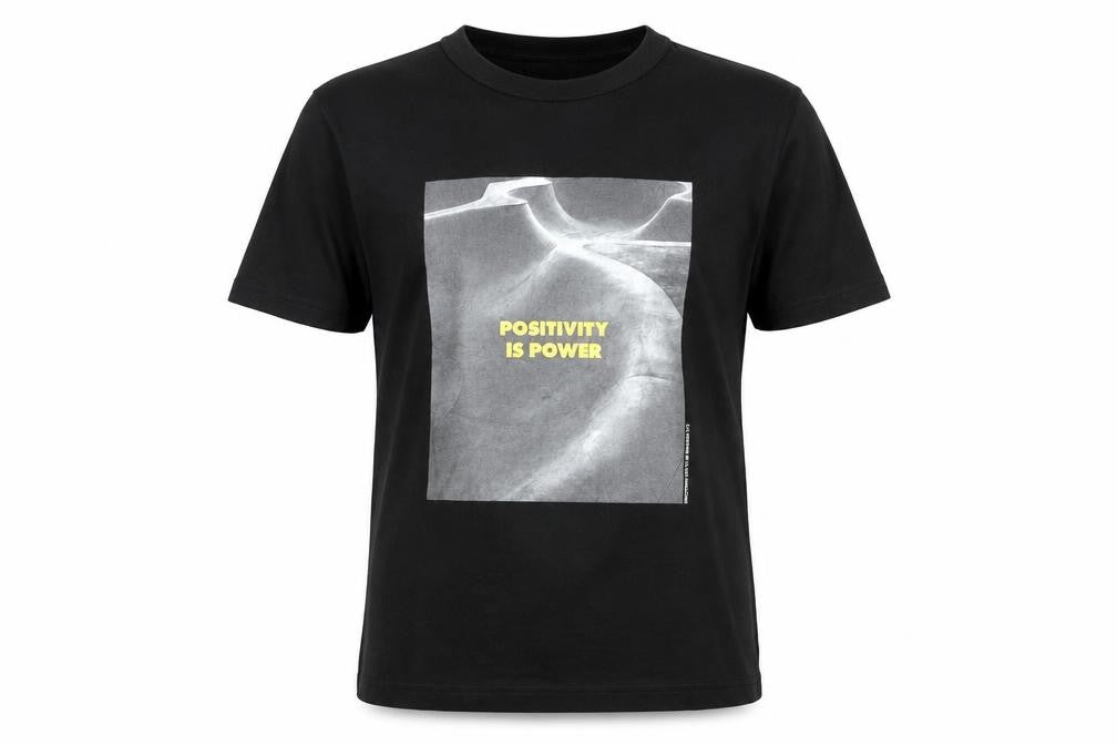 Surf Black Men's Graphic T-Shirt Size S Positivity Is Power Cotton