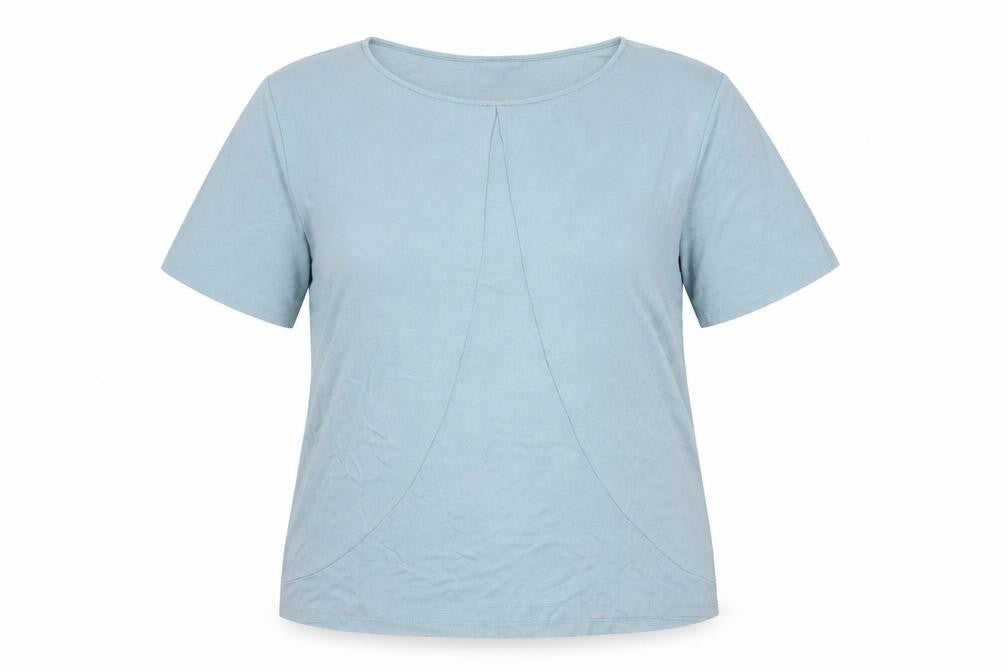 Jaeger Womens Blue Short Sleeve Cotton Jersey T-Shirt L
