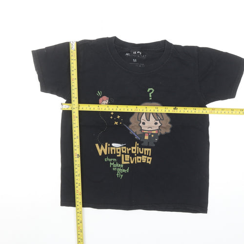 Absolute Cult Girls Black Harry Potter Graphic T-Shirt 7-8 Years
