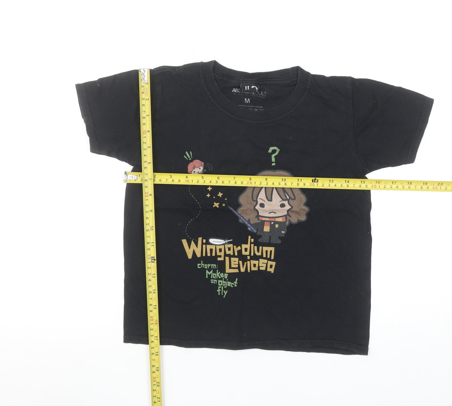 Absolute Cult Girls Black Harry Potter Graphic T-Shirt 7-8 Years