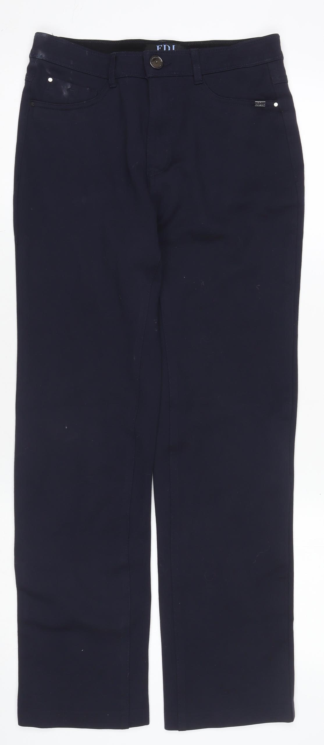 FDJ French Dressing Jeans Women's Blue Size 8 Slim Chino Trousers