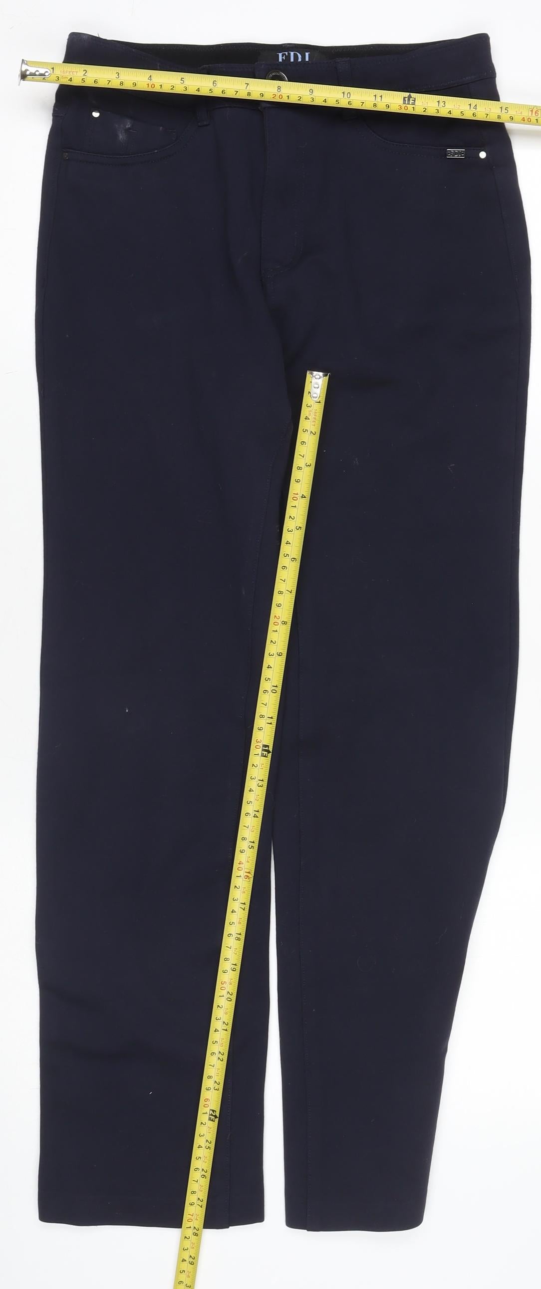 FDJ French Dressing Jeans Women's Blue Size 8 Slim Chino Trousers